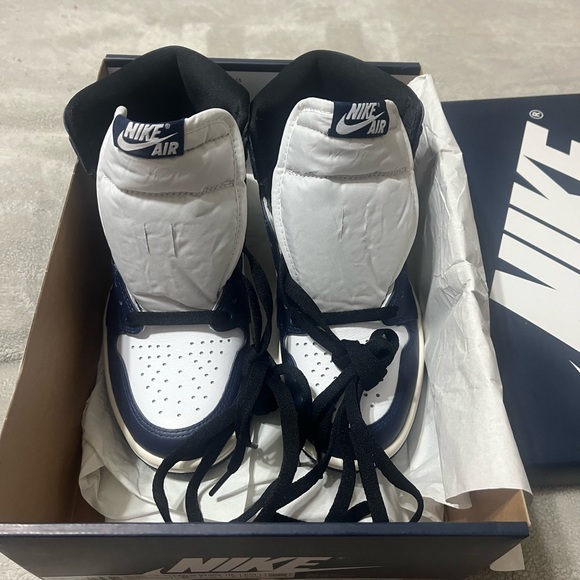 Air Jordan 1 Retro High OG 'Midnight Navy Men’s 5.5 / Womens 7 BRAND NEW W/BOX - Picture 8 of 8